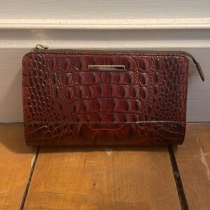 Brahmin Crocodile Clutch